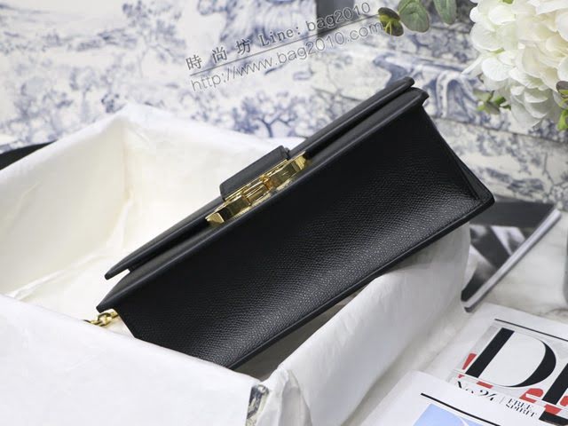 Dior女包 迪奧30 Montaigne鏈條黑色蒙田包 Dior肩背斜挎包  dfk1851